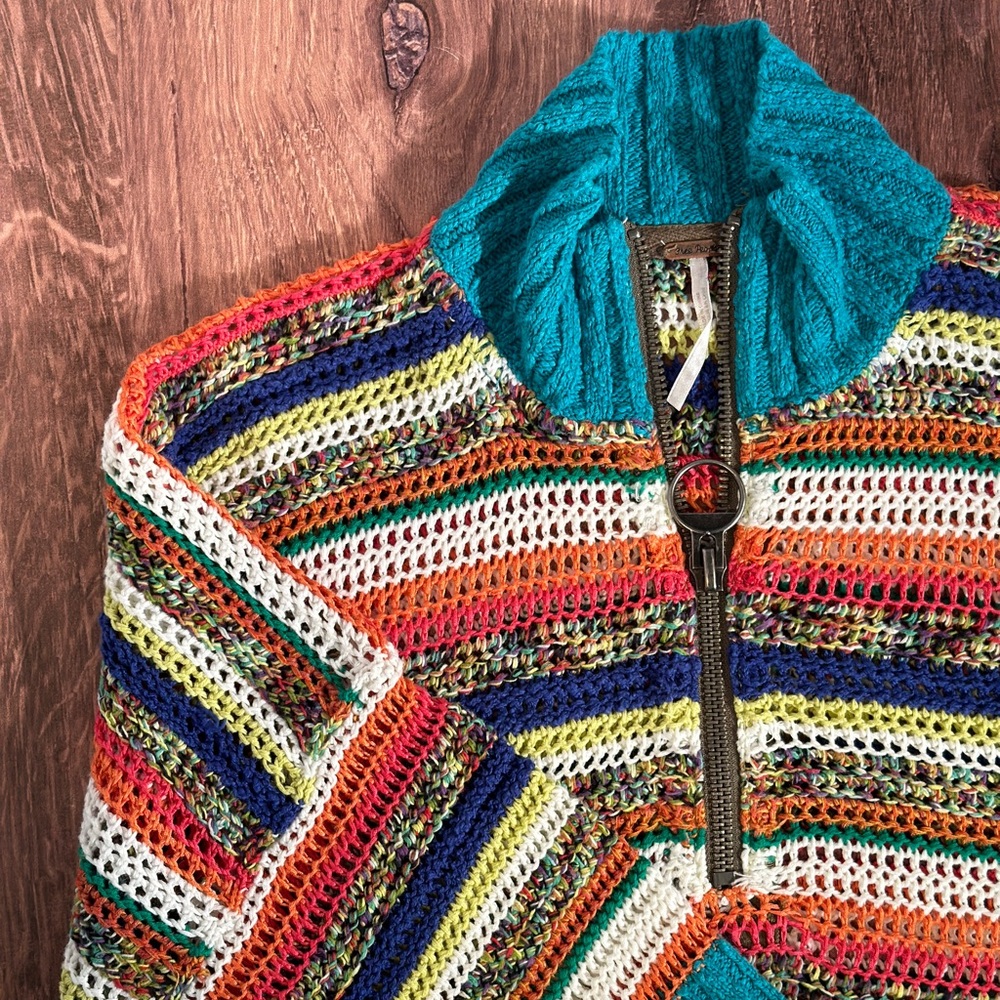 Free People | Cropped Striped Sweater